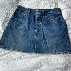 Levi denim Ribcage skirt